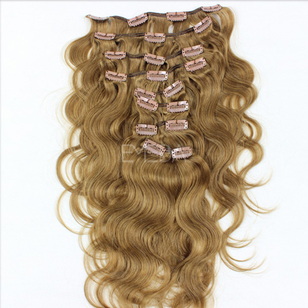  different types of  clip in hair extensions lp124